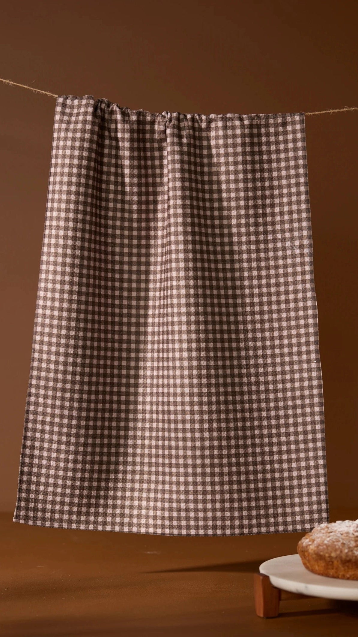 GEOMETRY TEA TOWEL - HEARTH