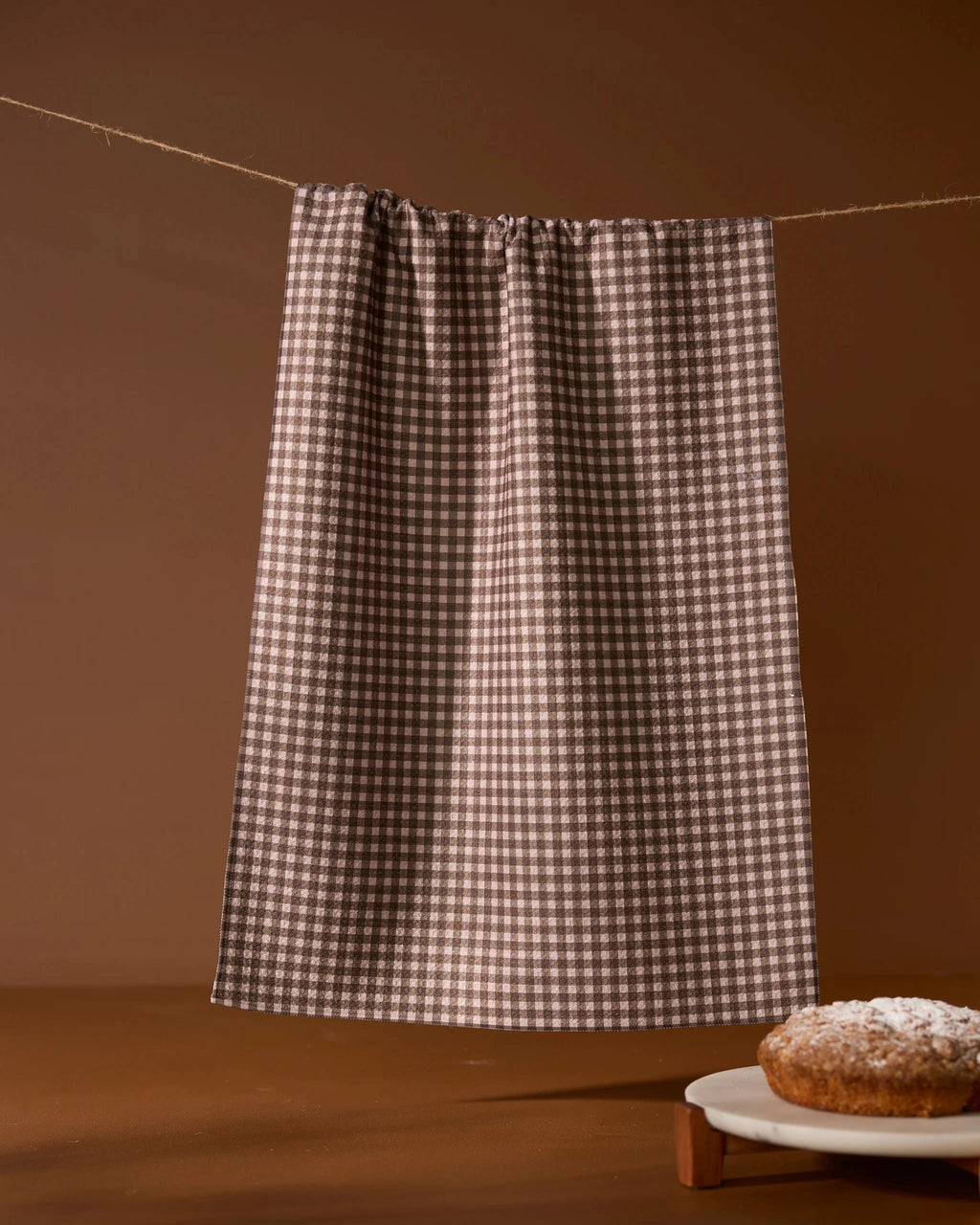 GEOMETRY TEA TOWEL - HEARTH