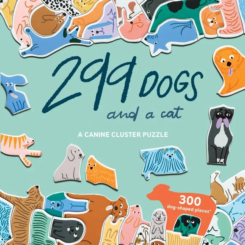 299 DOGS (AND A CAT) - 300 PIECE PUZZLE