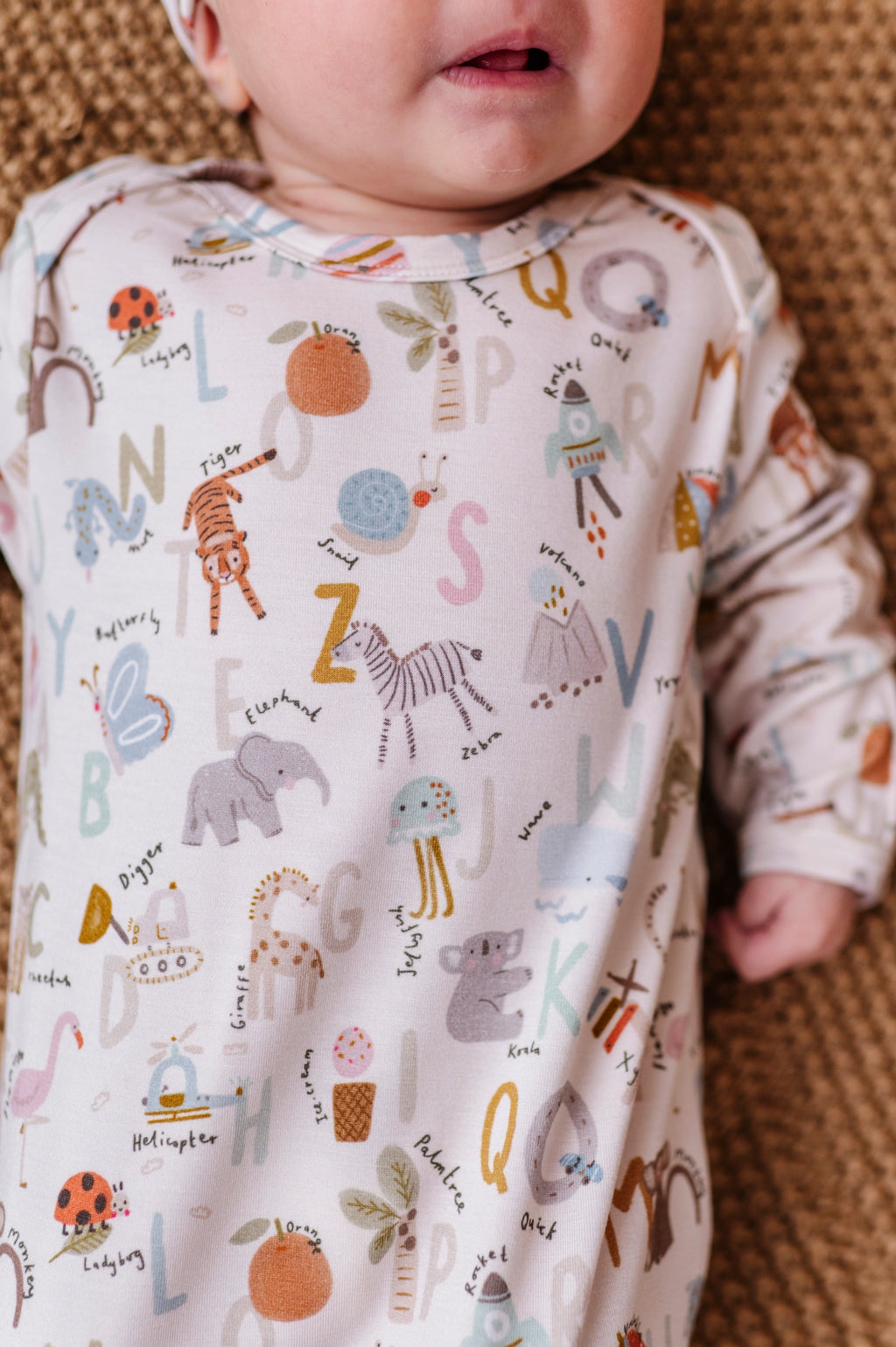 ANIMAL ABC KNOTTED GOWN