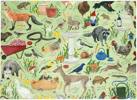 CRITTERS IN THE GARDEN - 1,000 PIECE PUZZLE