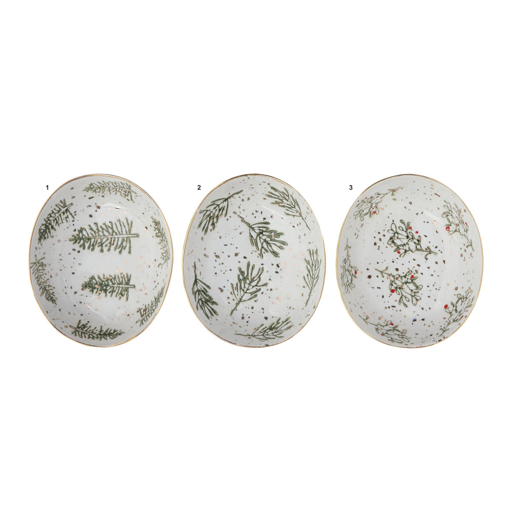 HAND-PAINTED STONEWARE DISHES