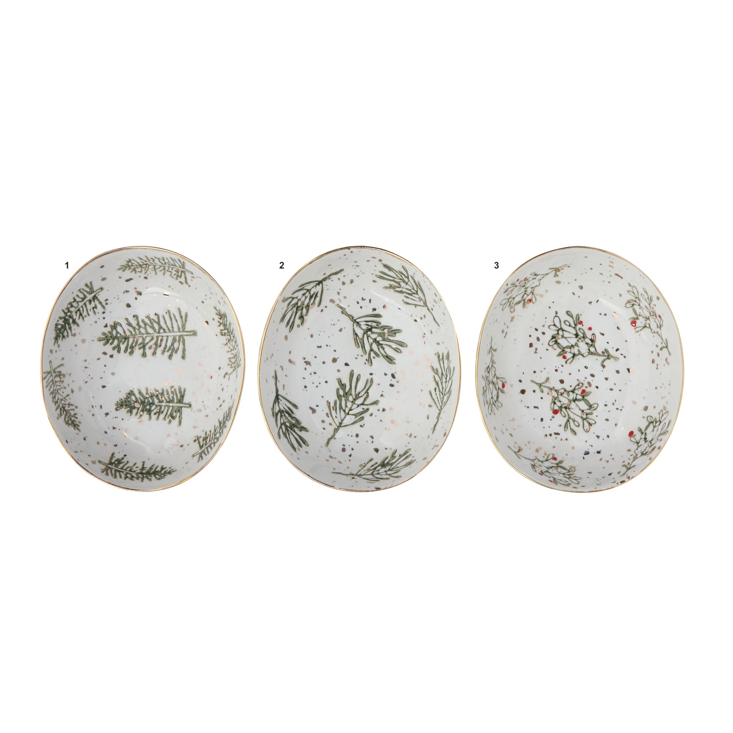HAND-PAINTED STONEWARE DISHES