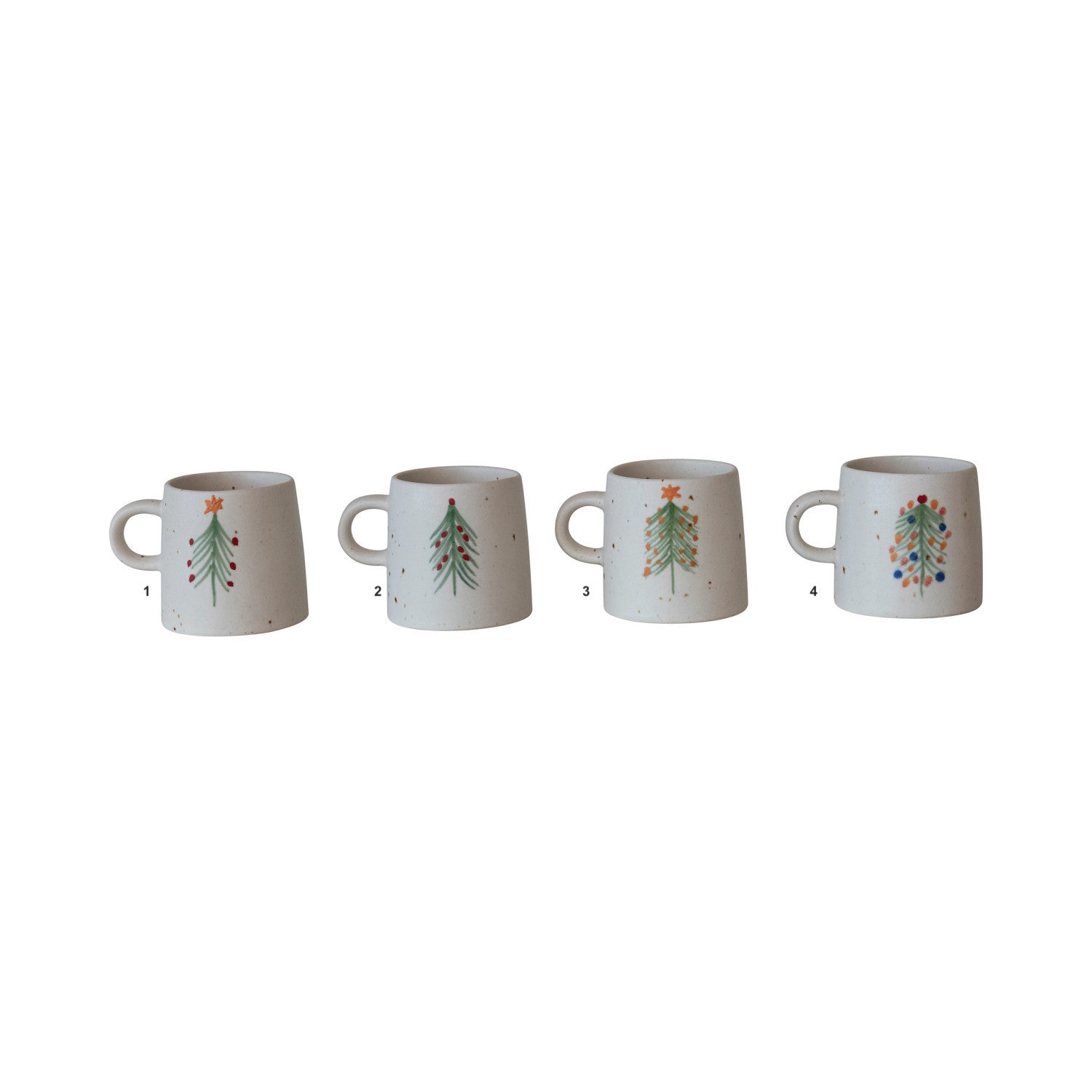 12 OZ. CHRISTMAS TREE MUGS