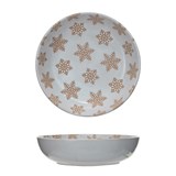 SNOWFLAKE STONEWARE BOWL