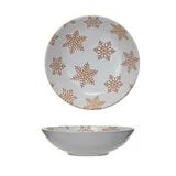 SNOWFLAKE STONEWARE BOWL