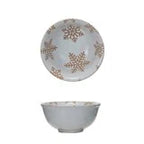 SNOWFLAKE STONEWARE BOWL