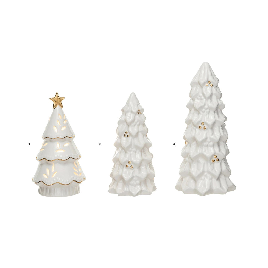 STONEWARE CHRISTMAS TREES