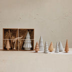 STONEWARE + WOOD TREES