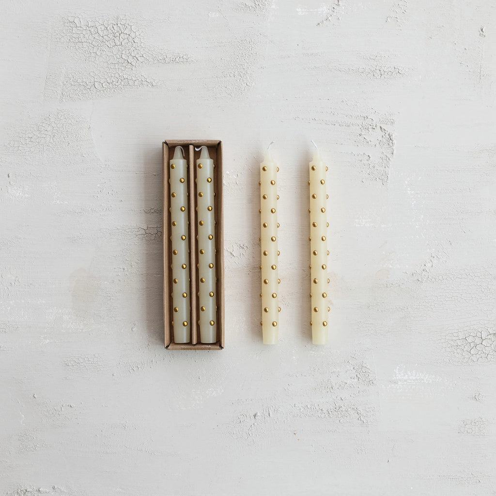 3D DOT TAPER CANDLES