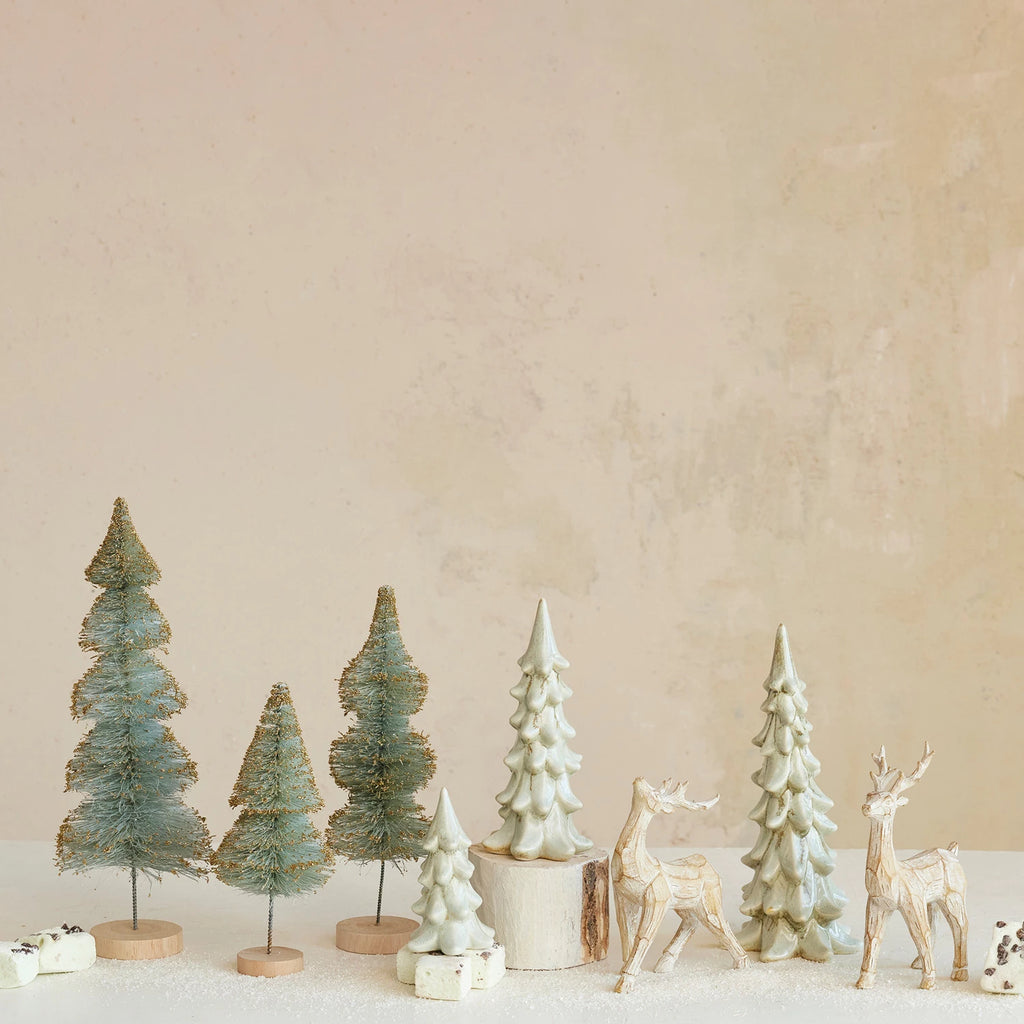 LIGHT GREEN REACTIVE GLAZE TREE