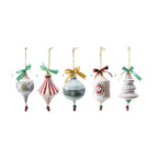 BOW HAND-PAINTED PAPER MACHE ORNAMENT