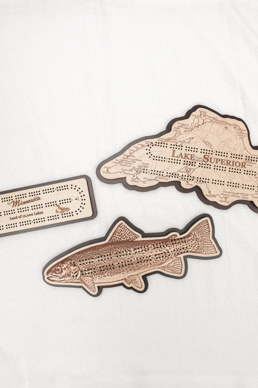 LAKE SUPERIOR CRIBBAGE BOARD