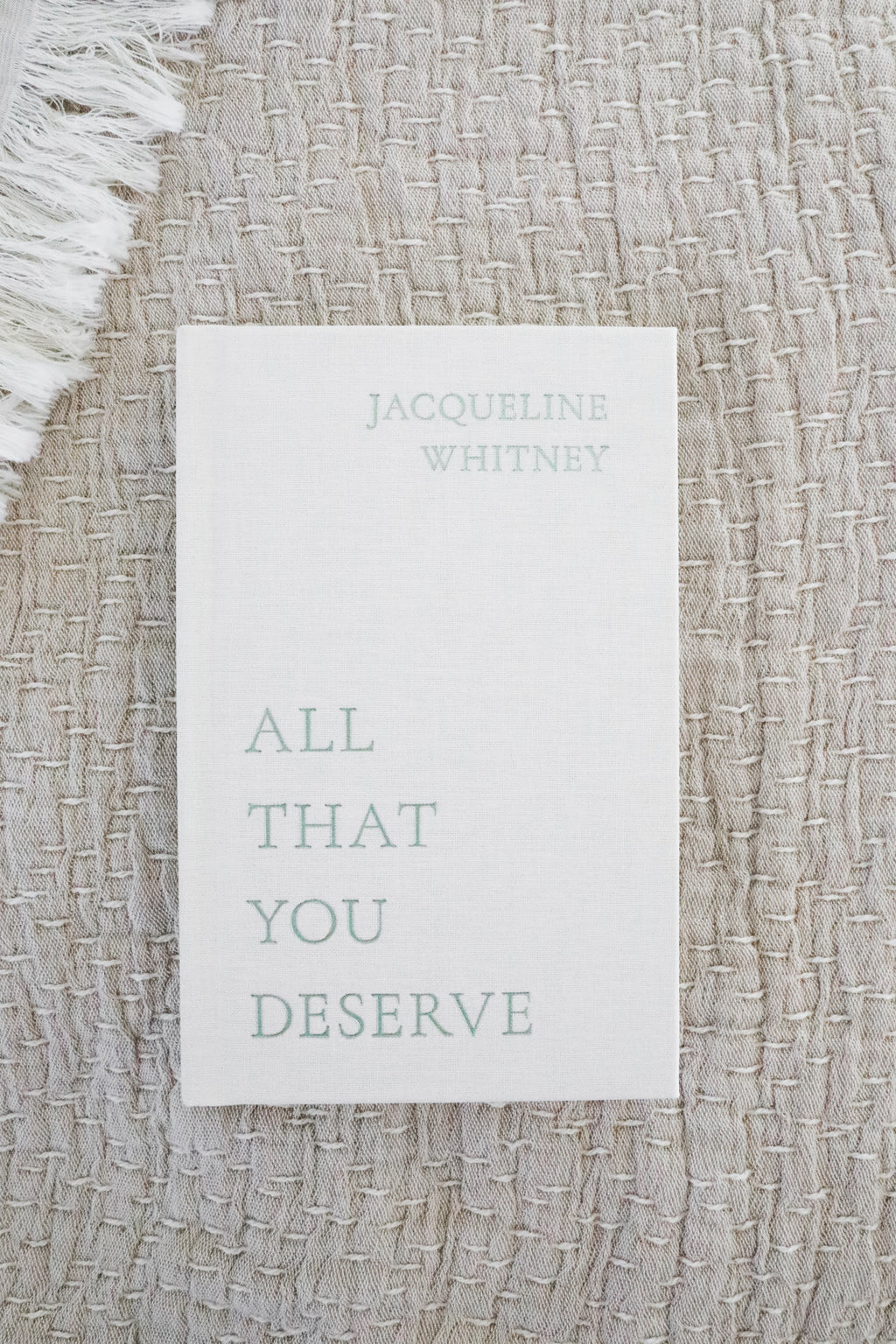 ALL THAT YOU DESERVE BOOK