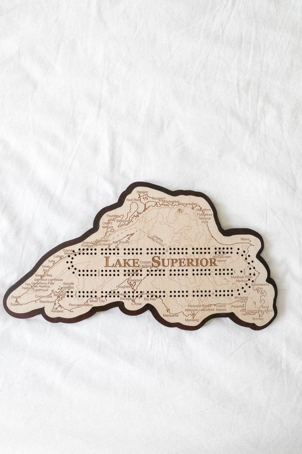 LAKE SUPERIOR CRIBBAGE BOARD
