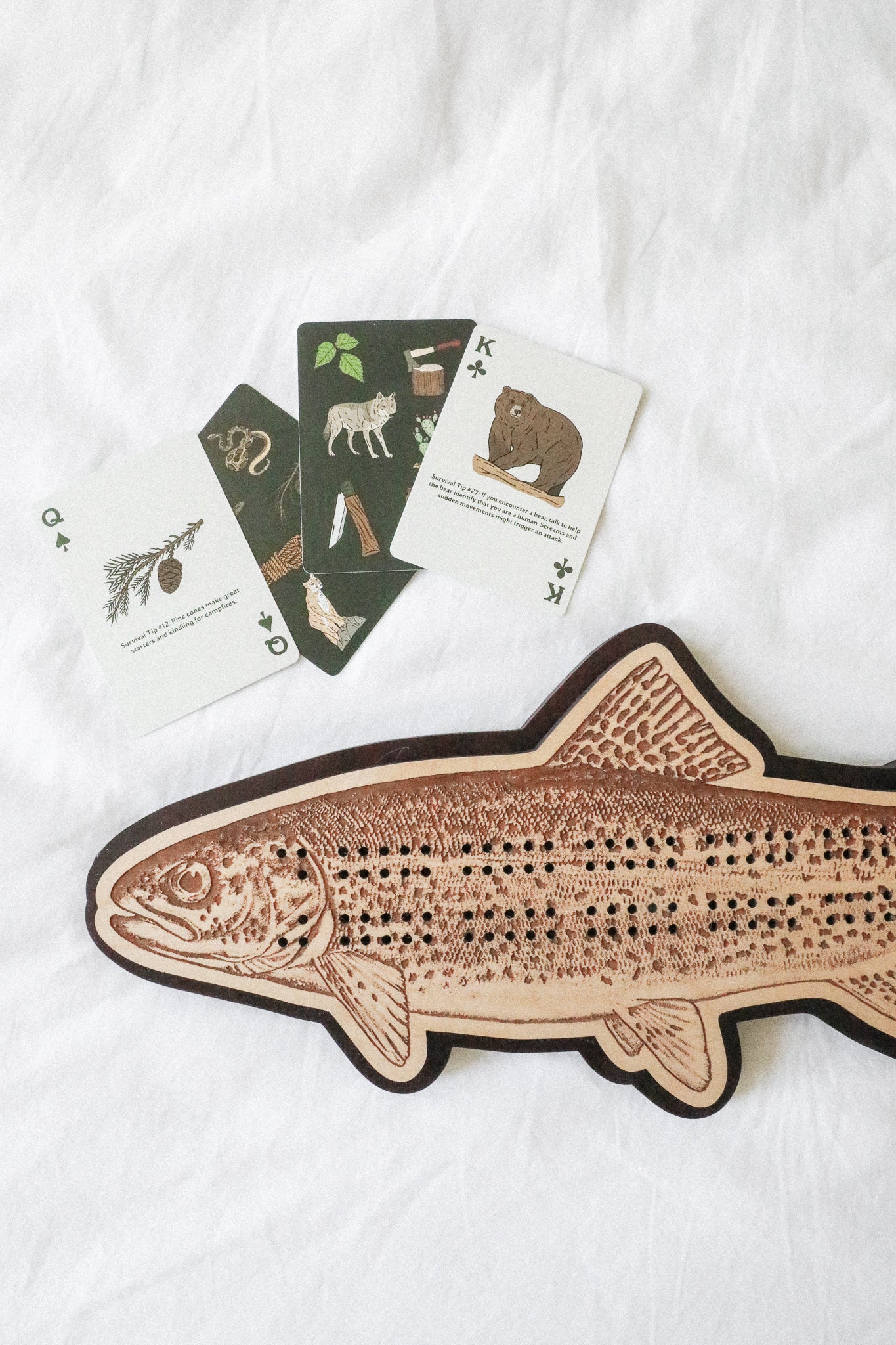 RAINBOW TROUT CRIBBAGE BOARD