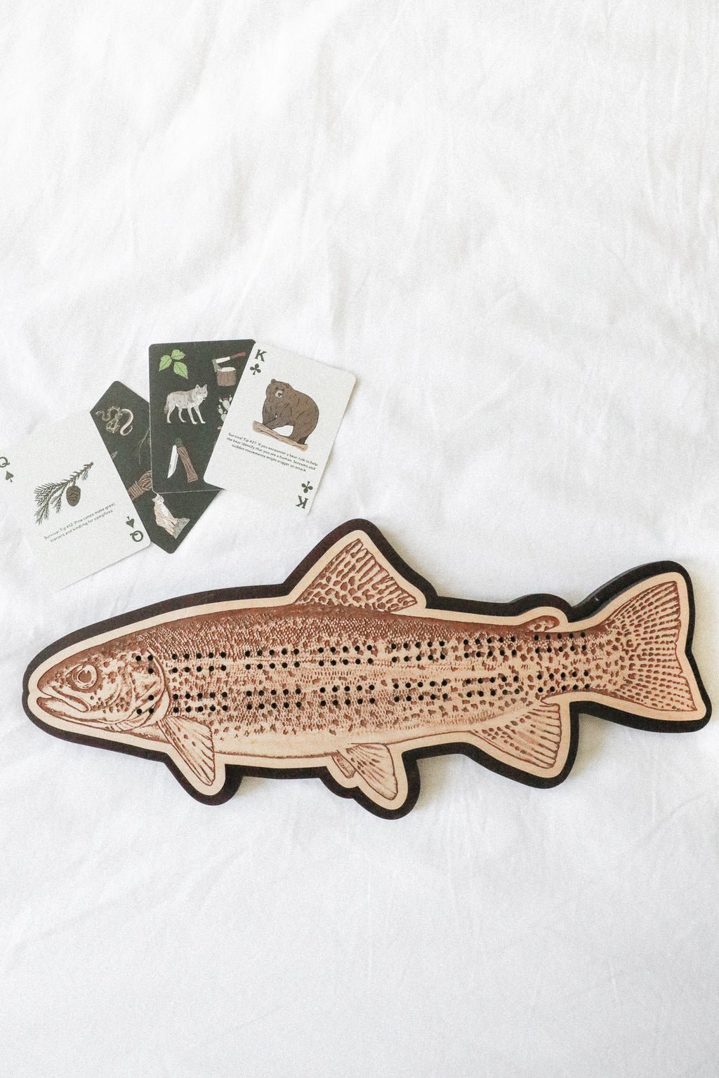 RAINBOW TROUT CRIBBAGE BOARD