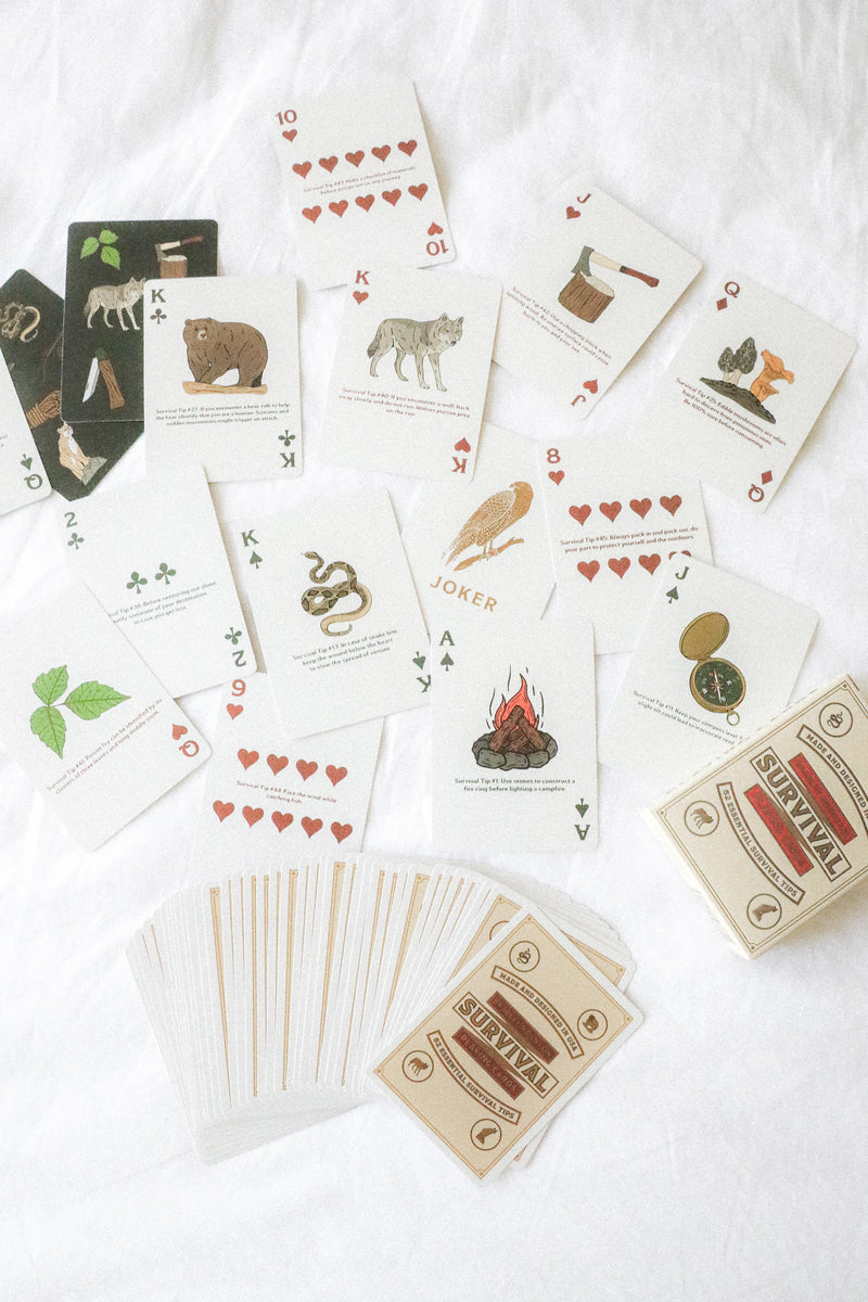 SURVIVAL PLAYING CARDS